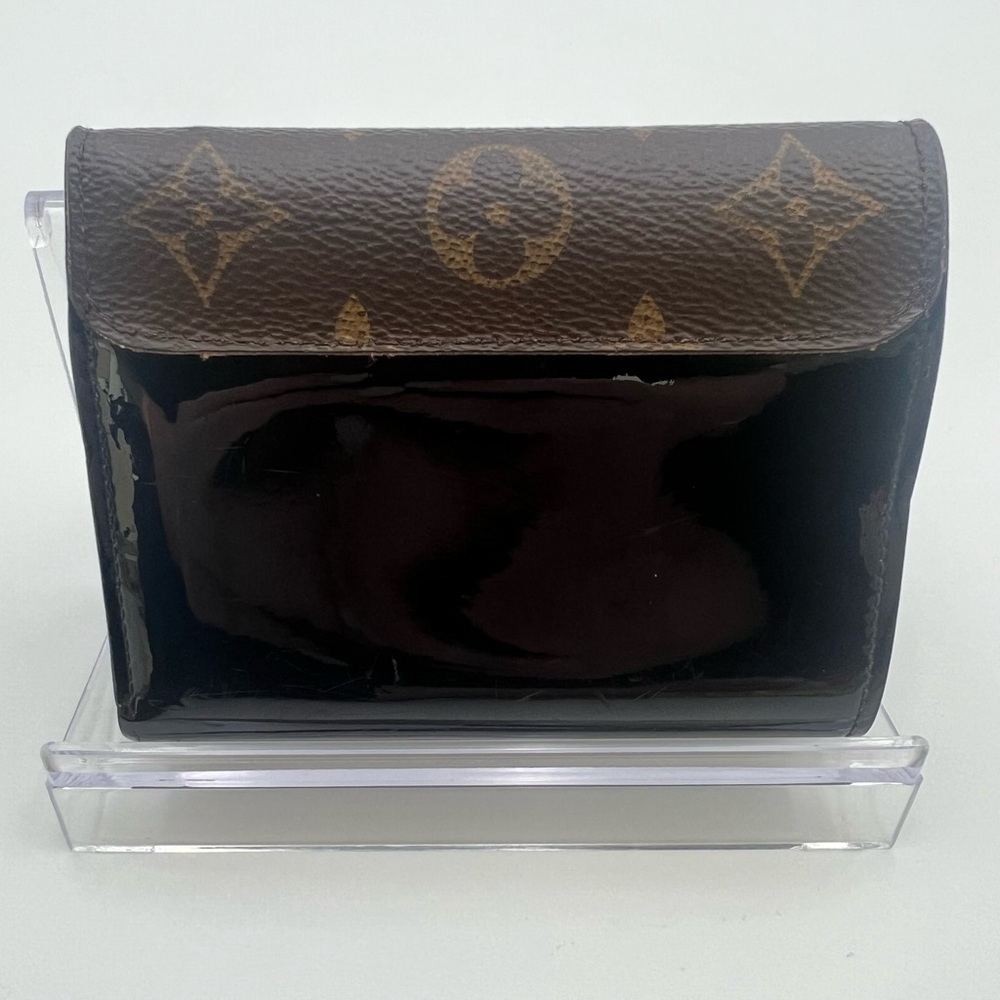 Louis Vuitton Monogram Wallet Vernis Cherry Wood Noir- LIKE NEW! - Picture 3 of 7